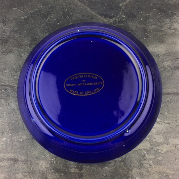 Princess Diana Portmeirion Blue & Gold Plate 4.5” - Picture 5 of 8